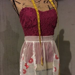 Pins & Needles Anthropologie Lace Corset Medium